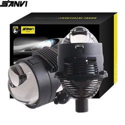 SANVI 2.5inch S8L Bi LED Lense For Car Headlights Hyperboloid Auto Projector Angel Eyes Headlamp H4 H7 9005 9006 Light Accerries