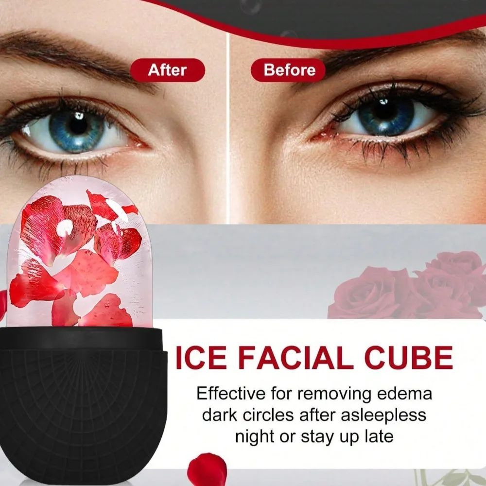 3PCS Ice Face Roller เครื่องนวดหน้า Gua Sha ชุด Face Lifting Contouring เครื่องมือนวดหน้า Roller Beauty Skin Care เครื่องมือ