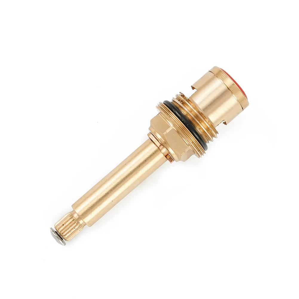 Copper Shower Bath Tap Valve Quarter Turn Flow Long Tall Stem Insert 20 12 Size Smooth Switch Hot Water Valve Core