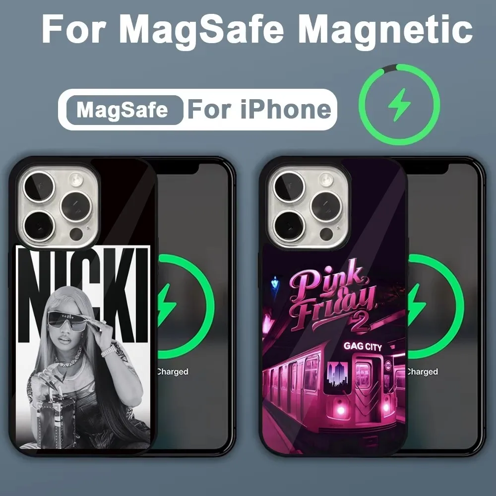 Singer N-Nicki M-Minaj Phone Case For iPhone 16,15,14,13,12,11,Plus,Pro,Max,Mini Magsafe Magnetic Wireless Charging