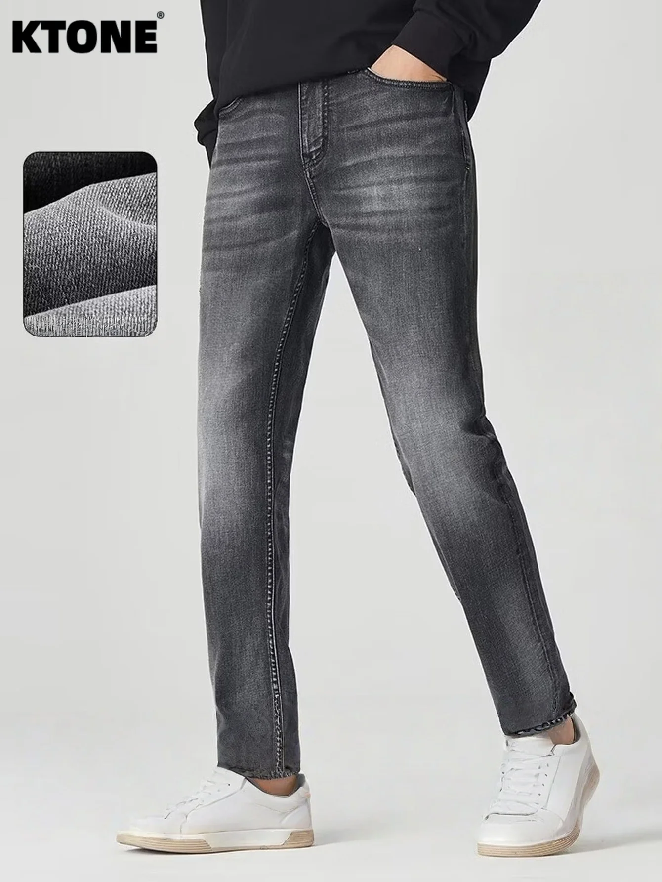 

Black Slim Denim Jeans for Man Unisex Jeans Pants Drip Trend No accessories or belts included