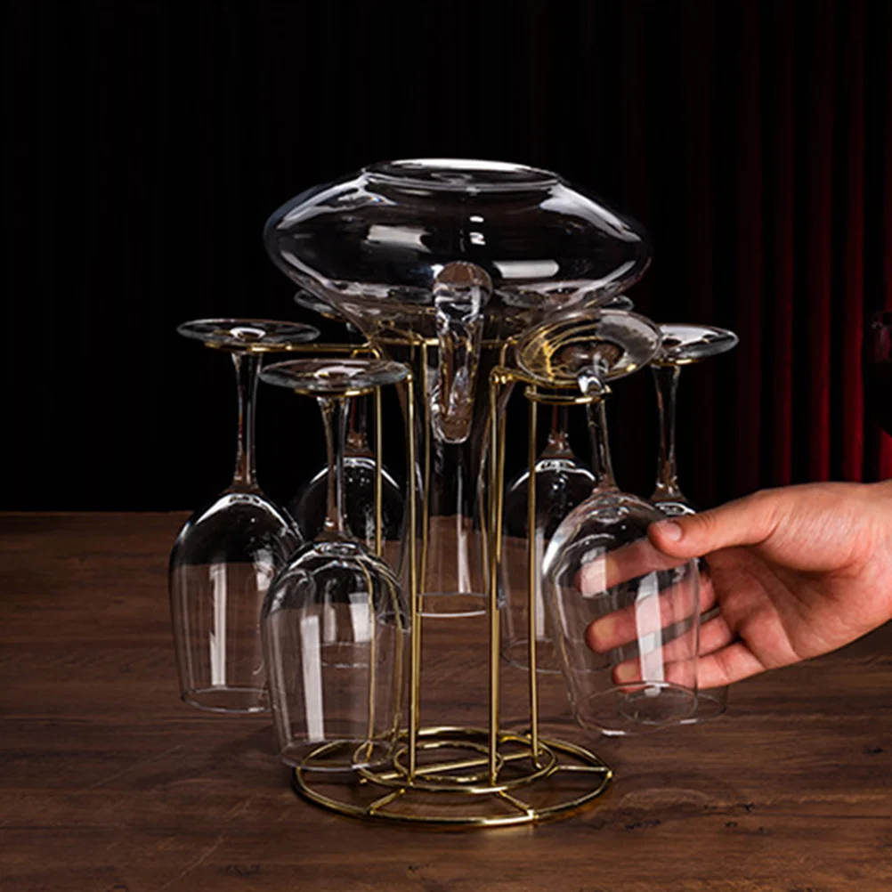 

Wine Glass Holder Versatile Stemware Storage Solution Glasses Display Stand Table Rack Iron