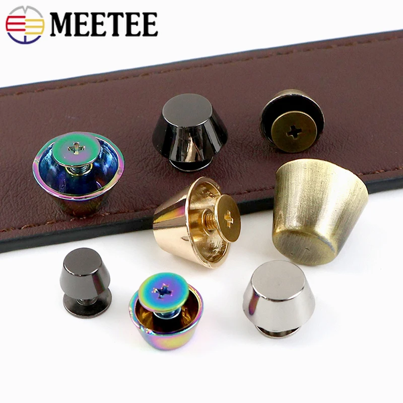 10/20 قطعة حقيبة معدنية أسفل الأمتعة الجلود المسامير مشبك محفظة ظهره مسمار حماية قدم مسمار أبازيم DIY بها بنفسك الخياطة اكسسوارات