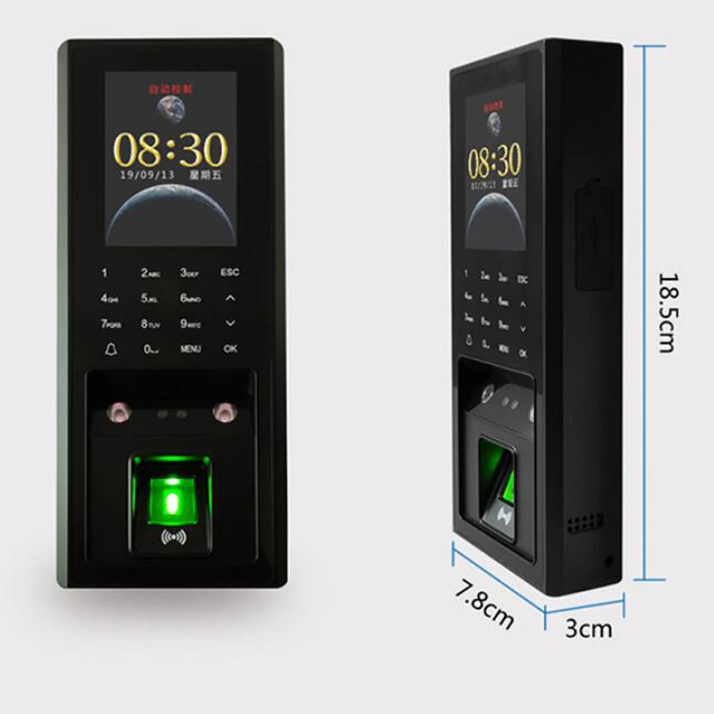 Fingerprint access attendance  facial recognition integrated machine intelligent central control  password access control system