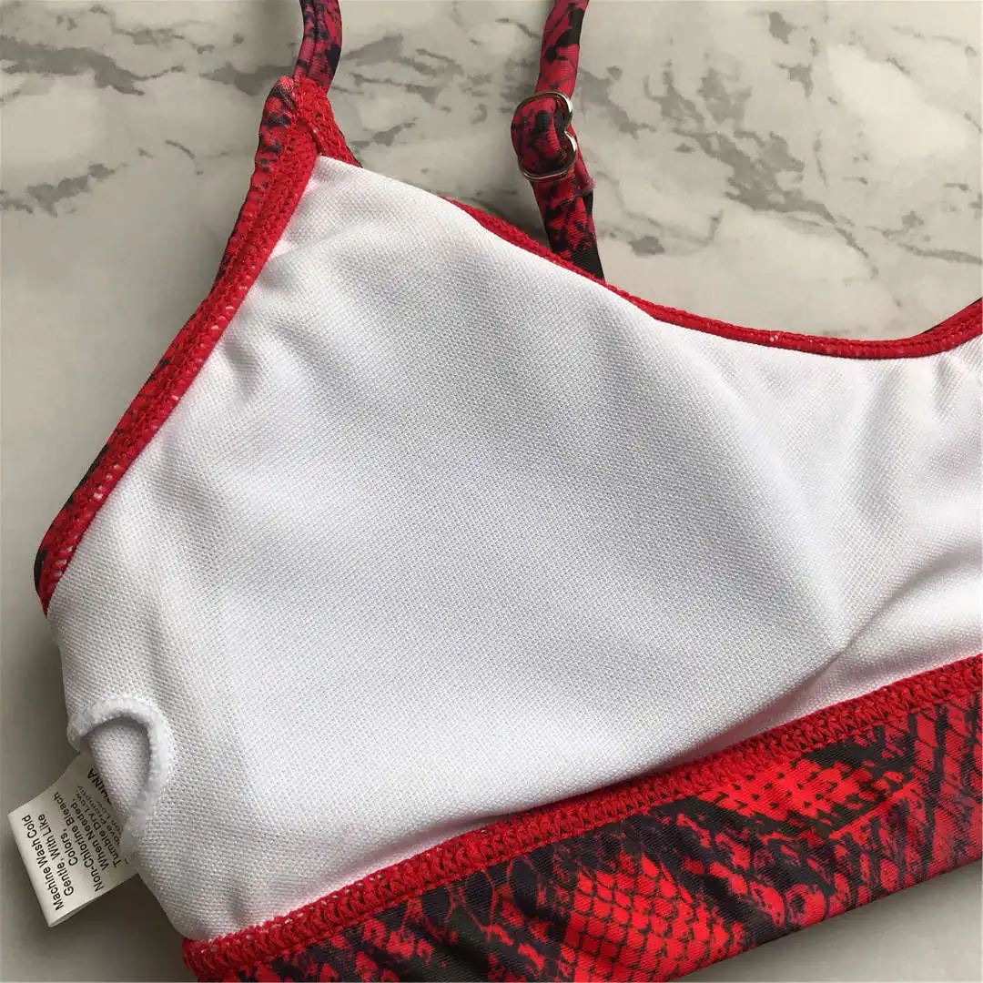 Neuer S - XL Sexy Hot Pink Leopard Bikini Damen Bademode Zweiteiliger Bikini Badeanzug Badebekleidung Schwimmanzug Damen V871P – Detail 40
