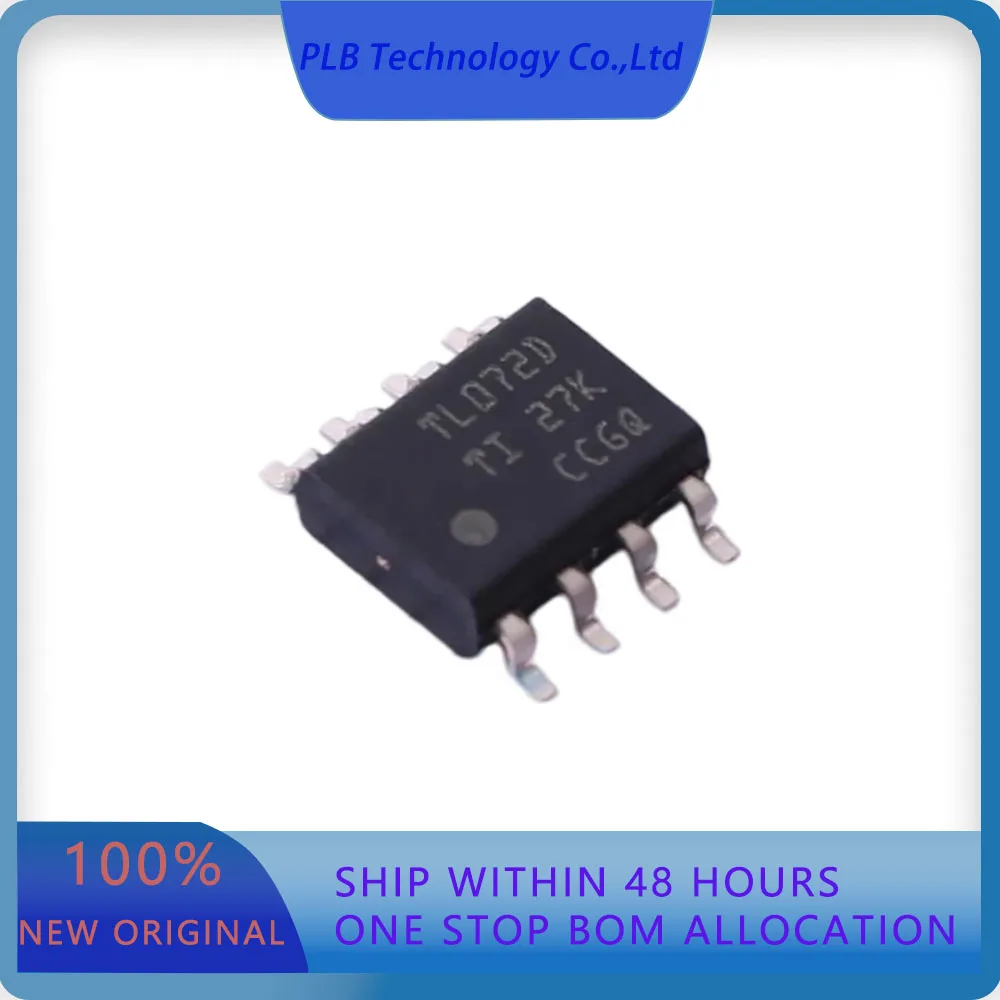 20PCS TL072HIDR TL072  1mV 1pA 5.25MHz 20V/us 2 SOIC-8 FET Input Amplifiers Original Stock