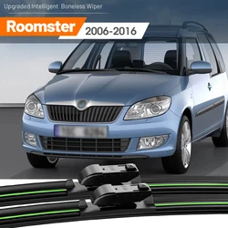 2pcs For Skoda Roomster 2006-2016 Front Windshield Wiper Blades 2007 2008 2009 2010 2013 2014 2015 Windscreen Window Accessories