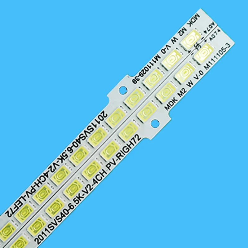 Tira retroiluminação LED para Asa40D6600WN UN40D6400, 2pcs