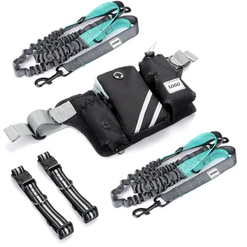 Retractable Hands Free Dog Leash with Adjustable Waist Belt @Chris.Hikes.USA Equipment 1