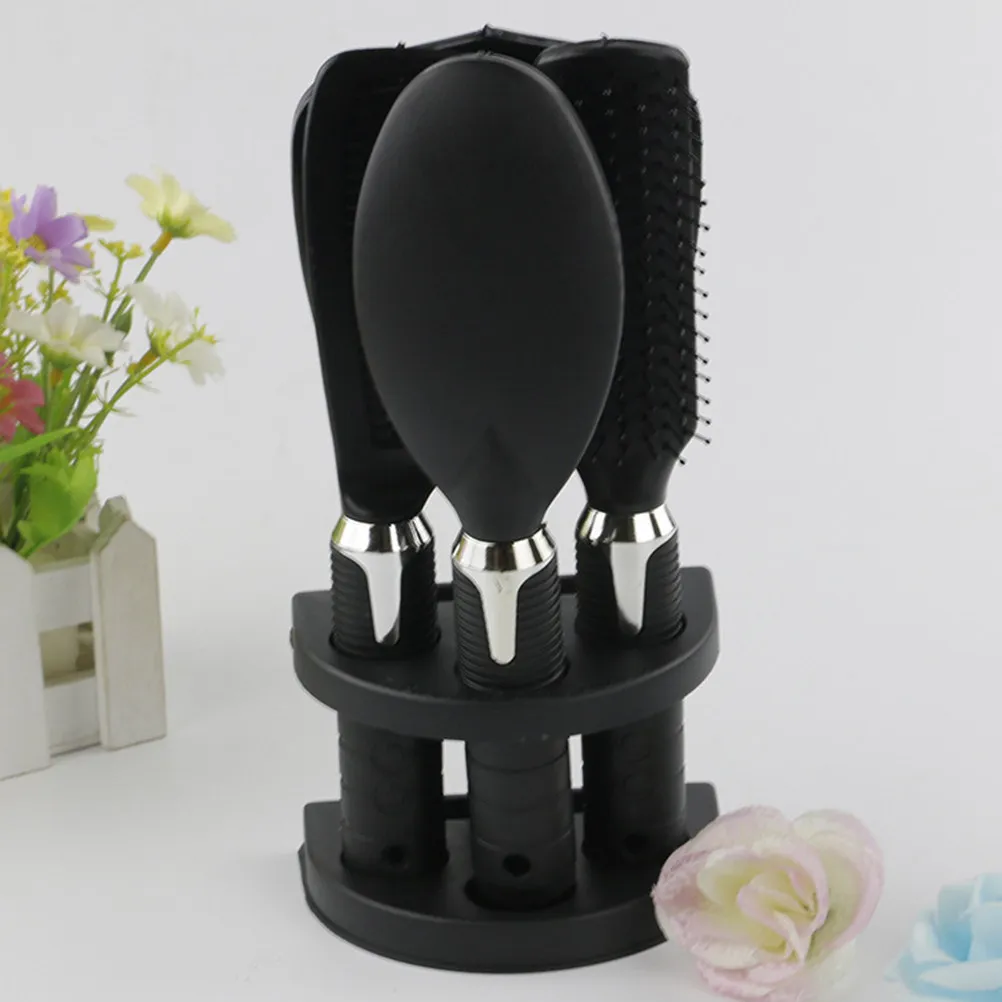 

Набор из 4 компактных расчесок с зеркалом, антистатическая расческа для распутывания волос, инструменты для укладки локонов, легкие, удобные для путешествий, аксессуары для макияжа