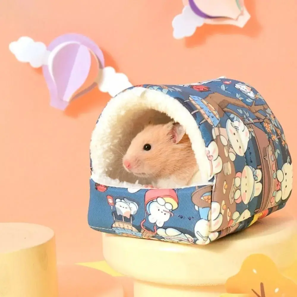 Soft Thickened Hamster Cotton House Plush Small Animal Rat Sleepping Bed Cotton Guinea Pig Tent Winter