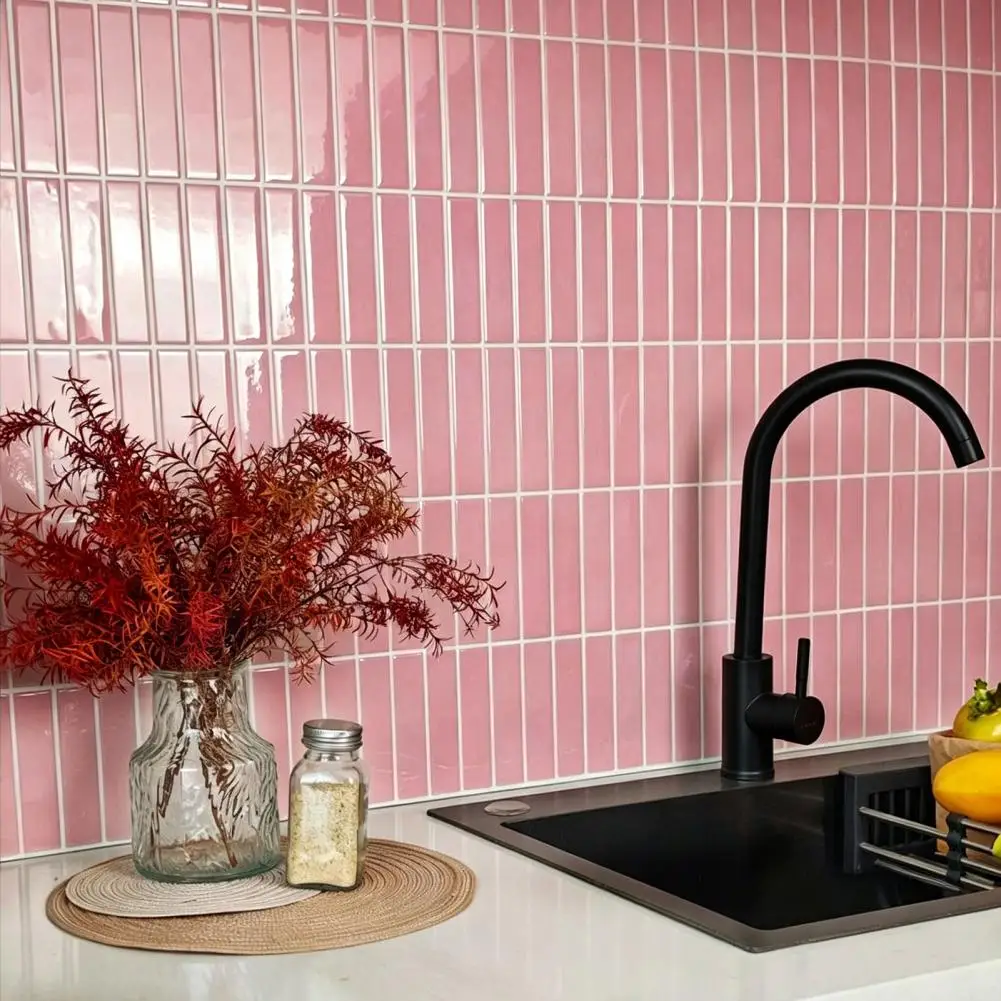 Quick Wall Transformation Stickers Waterproof Kitchen Wall Decals Peel Stick Backsplash Tile Waterproof Pvc Wall Stickers Self