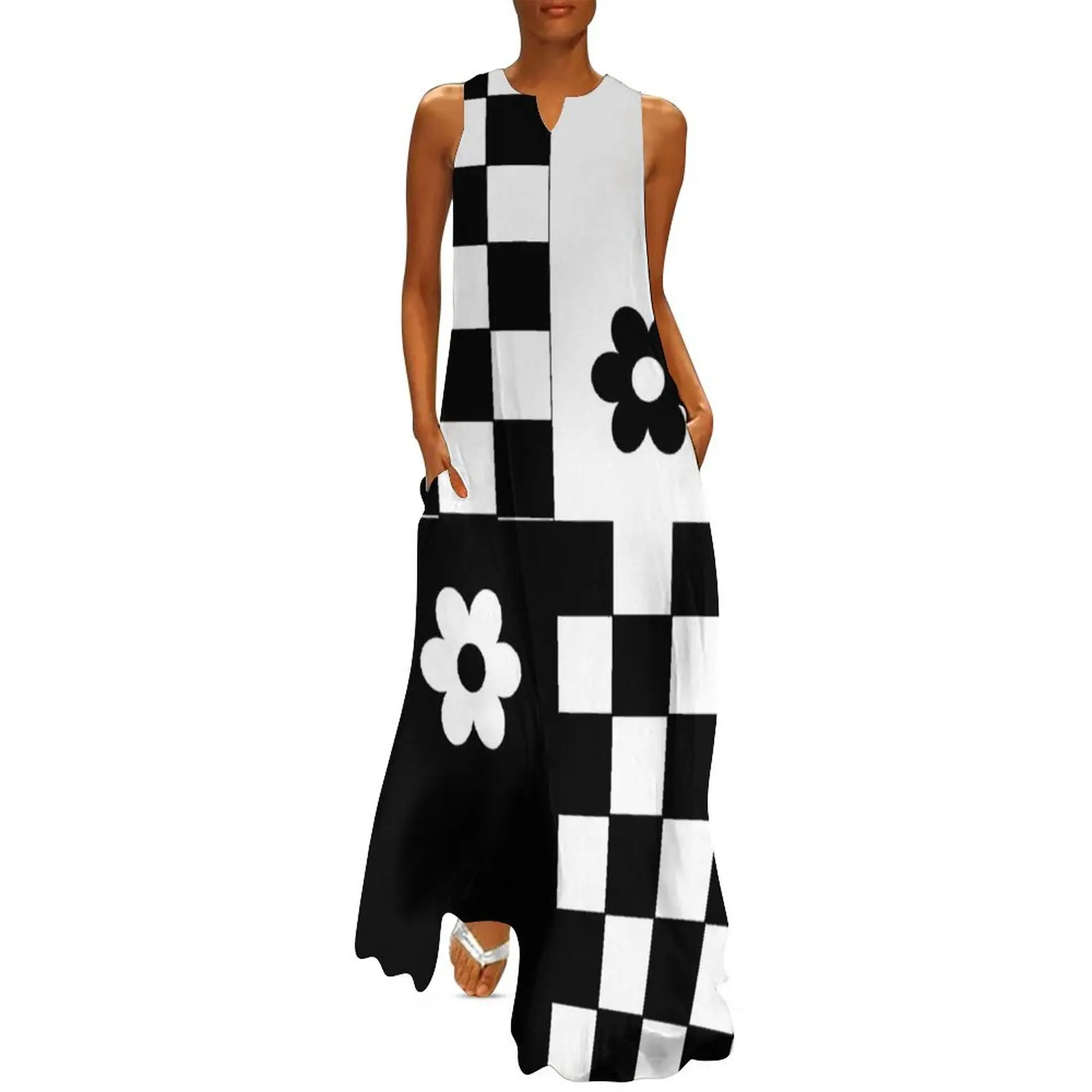 

Ska Party Long Dress Women"s skirt summer dress korean women Elegant gowns