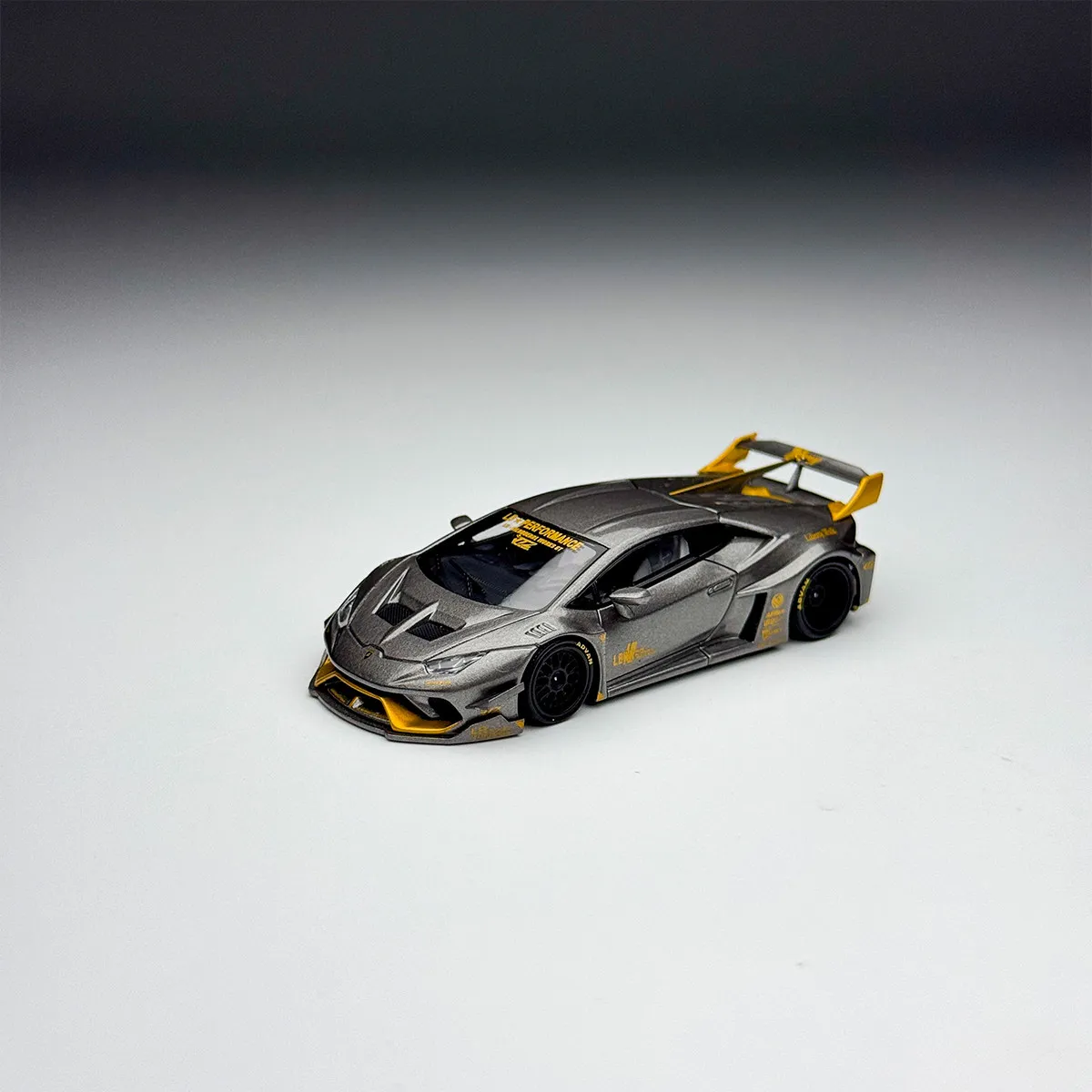 In Stock 1:64 New Product LB Widebody Modification Black Alloy Cast Static Car Model, Limited Edition, High-end Decorative Piece