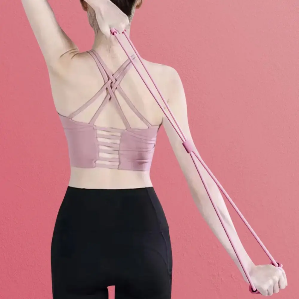 Tensile Tape Yoga Resistance Band 8 Shape Chest Expander Yoga Pilateselastic Band Muscle Stretching TPE Fitness Resistance Bands
