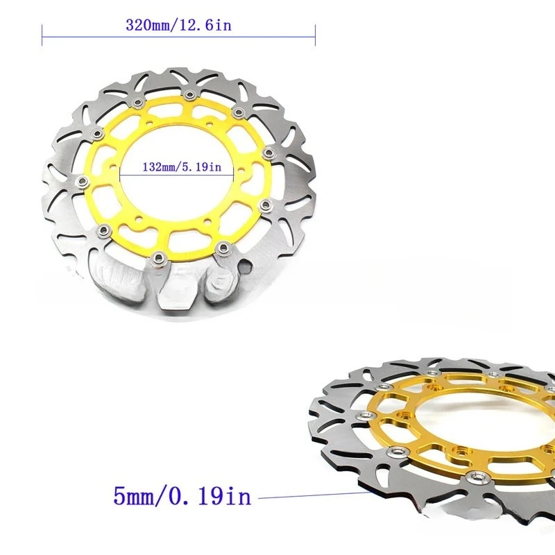 Suitable for  motorcycle modification front brake disc, brake disc front disc floating