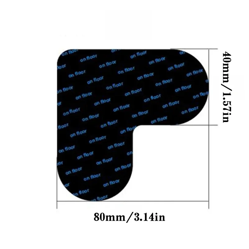 4Pcs Strong Adhesive Non-slip Carpet Stickers Traceless Mult Shapes Rug Corner Gripper