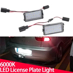 12V Car LED License Number Plate Light Lamp White Light For Seat Altea 2005-2009 Arosa Cordoba 6K 6L Leon 1M Toledo 5P Ibiza 6L