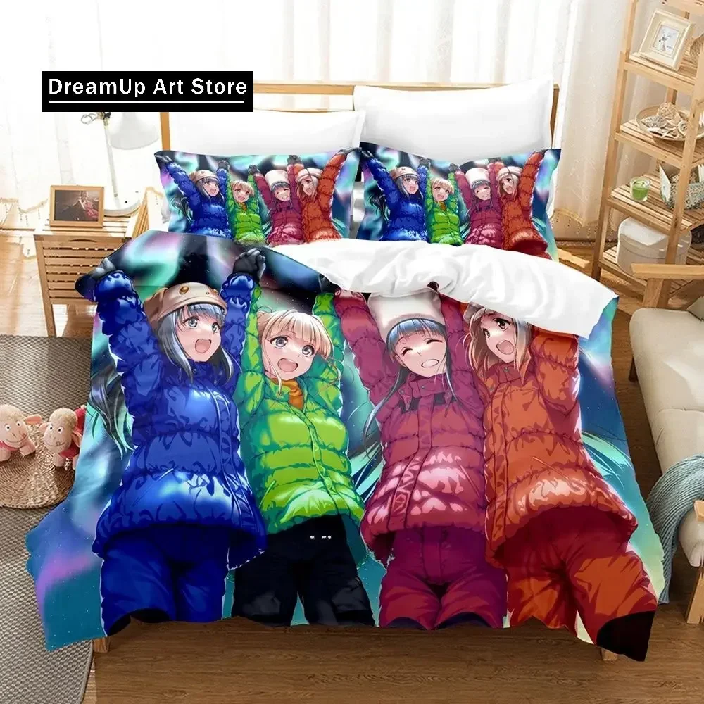 Anime A Place Further Than The Universe Bedding Set Boys Girls Single Twin Queen Full Size Duvet Cover Pillowcase Bed Adult