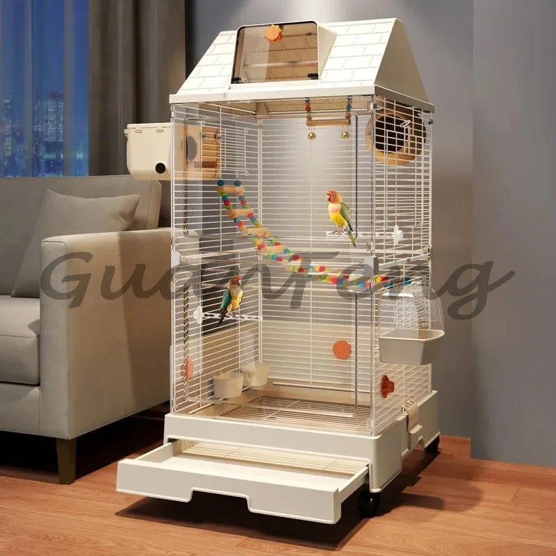 Birdcage Accessories Quail Pigeon Indoor Iron Birdcage Hammock Exterior Stainless Steel, Bird Supplies