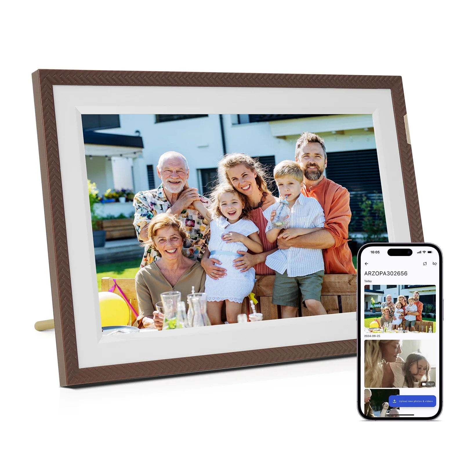

Arzopa D10 10.1 Inch Wifi Touch Video NFT Digital Photo Picture Cuadros Bilderrahmen Lcd Cloud Frameo Digital Photo Frame