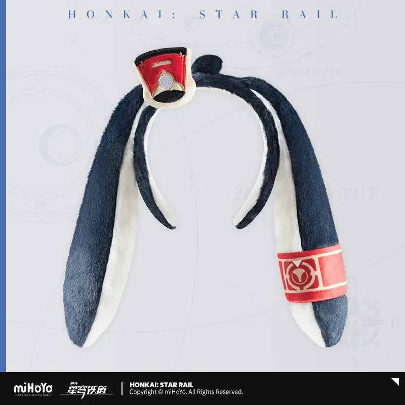 

Honkai: Star Rail Pom-Pom Plush Headband Cute Anime Game Soft Hairband Cosplay Accessory Kawaii Ear Headband Gift for Fans