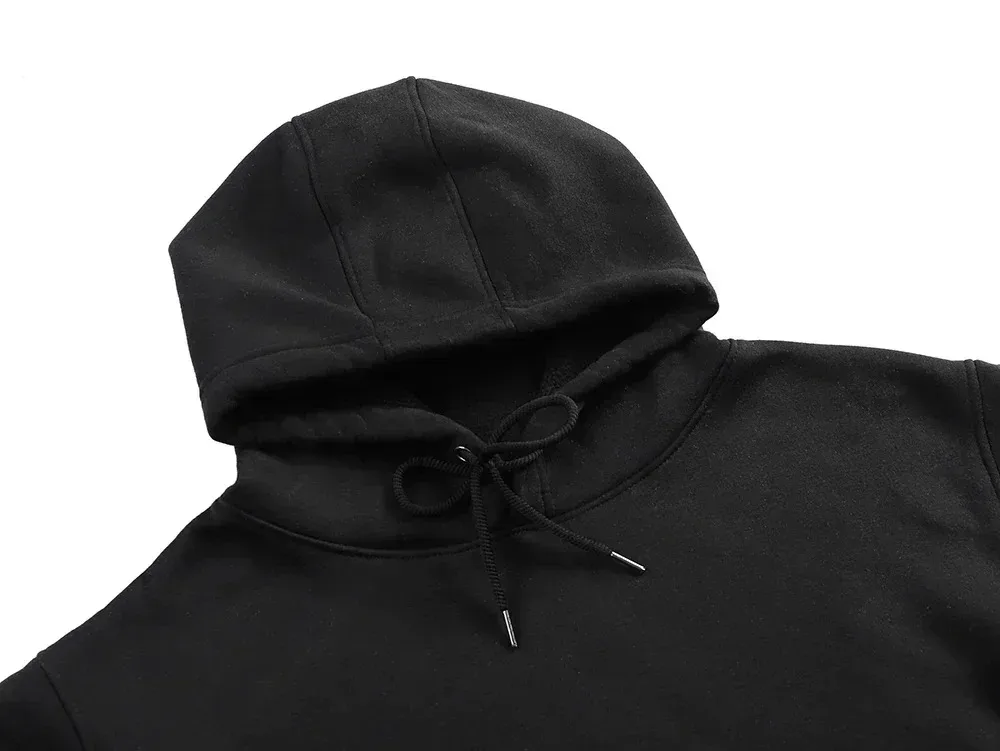 Bluza z kapturem z czystej bawełny Juice Wrld z motywem graffiti z rozpryskującym się tuszem i nadrukiem Thorn Love, luźny krój, Europa i Stany Zjednoczone.