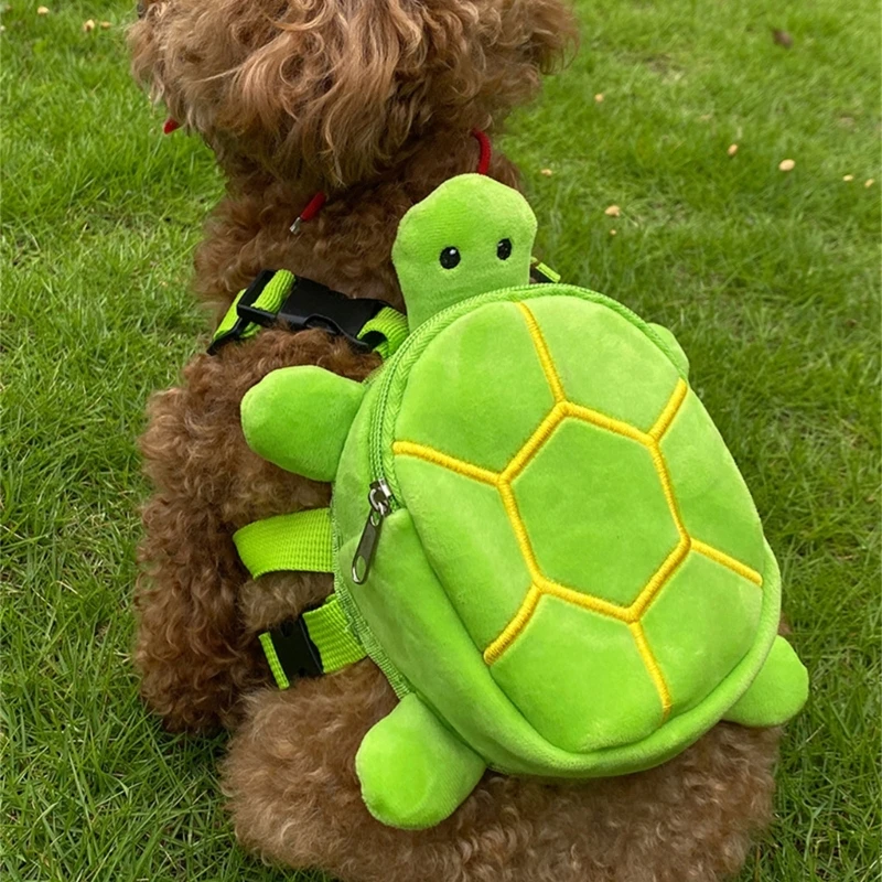 Mochila de senderismo con forma de tortuga para niños, bolsa de viaje para mascotas, gran capacidad, bolsa de aperitivos al aire libre para gatos, bolsa ligera, a la moda, caliente