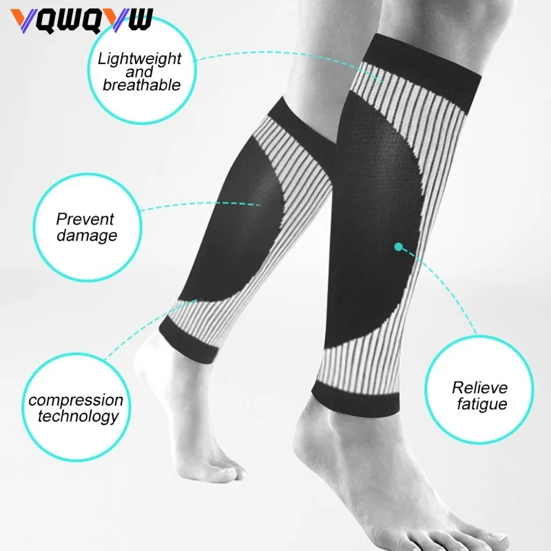 1Pair Compression Calf Sleeves (20-30mmHg) for Men & Women - Perfect Option to Our Compression Socks - For Running,Shin Splint