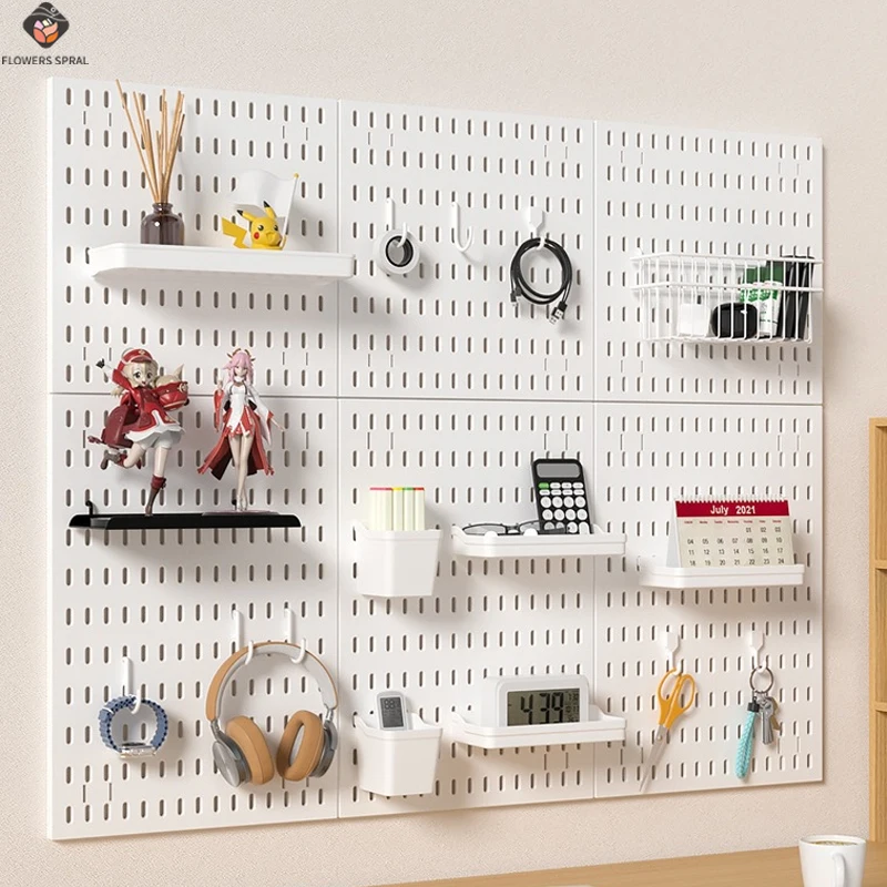 Household Non Perforated Board, Freely spliced Storage Rack, Used For Storing Supplies And Displaying Decorative Statues
