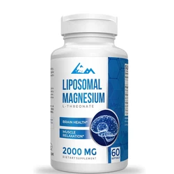 Liposomal magnesium L-Threonate 2000mg - containing vitamin D3 and K2, suitable for bones and muscles