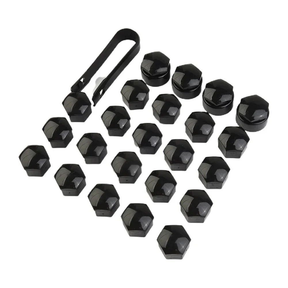 24Pcs/Set Wheel Tire Cap Nut Bolt Head Cover Cap Protective Cap 17mm Nut Bolt 23mm Locking Cap With Removal Tool