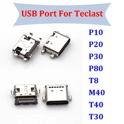 2pcs USB Charging Socket For Teclast T40 M40 TLA007 P20HD P20 10.1 Inch M30 Pro T8 P80 P98 USB Charger Charging Port Connector