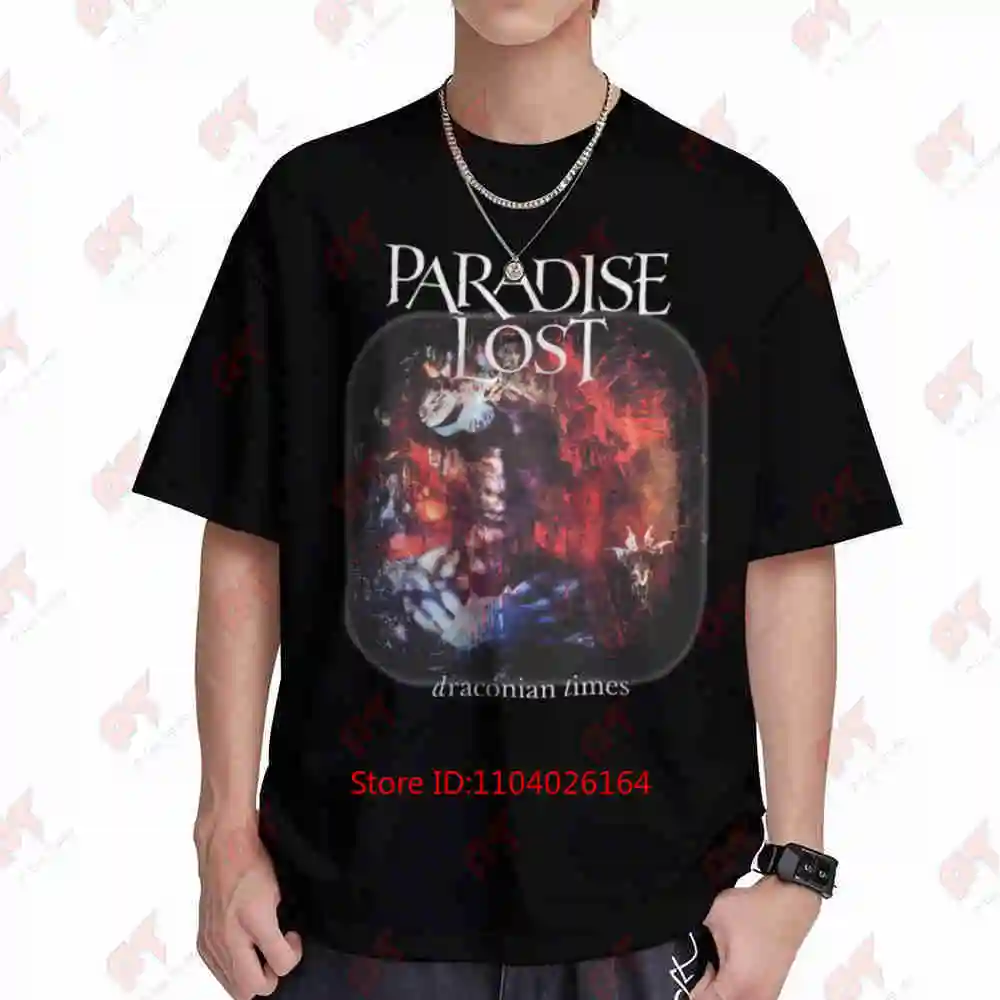 Paradise Lost Draconian Times Gothic Heavy Metal Short Sleeve Tee 100% Cotton T-Shirt