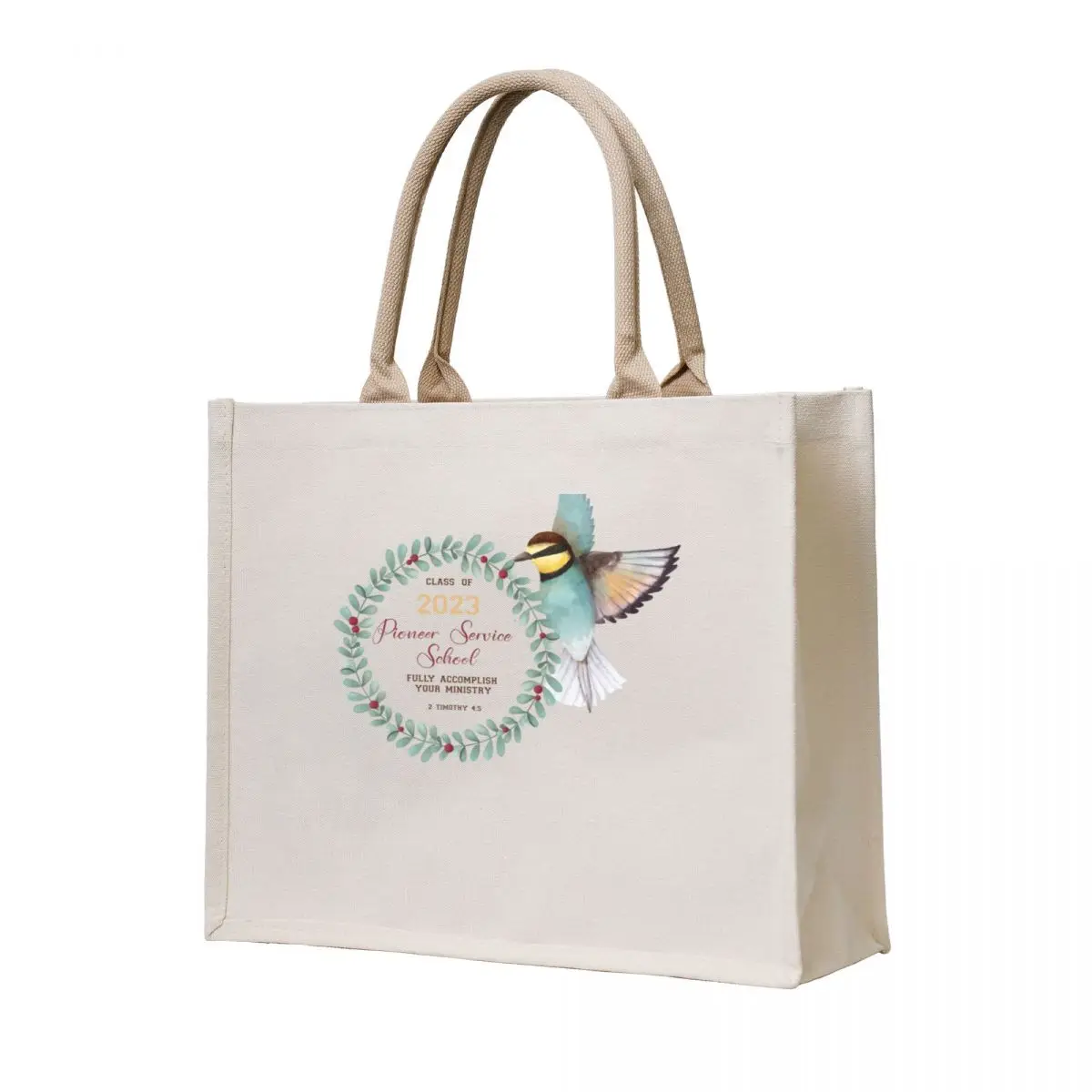 

PIONEER SERVICE SCHOOL 2023 Spiral Notebook Tote Bag eco bag folding Canvas shoulder bag shopping bags foldable