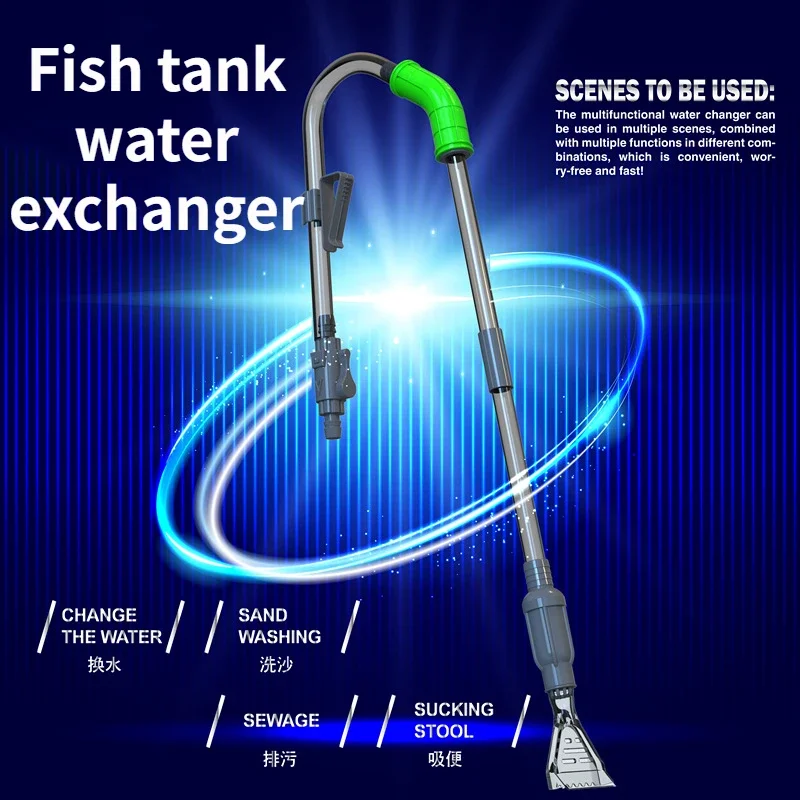 

Water Changer Duckbill to Suck Dirt Easy-to-change Straw Aquarium Cleaning Kit Fish Tanks and Aquariums Accessories For Tools