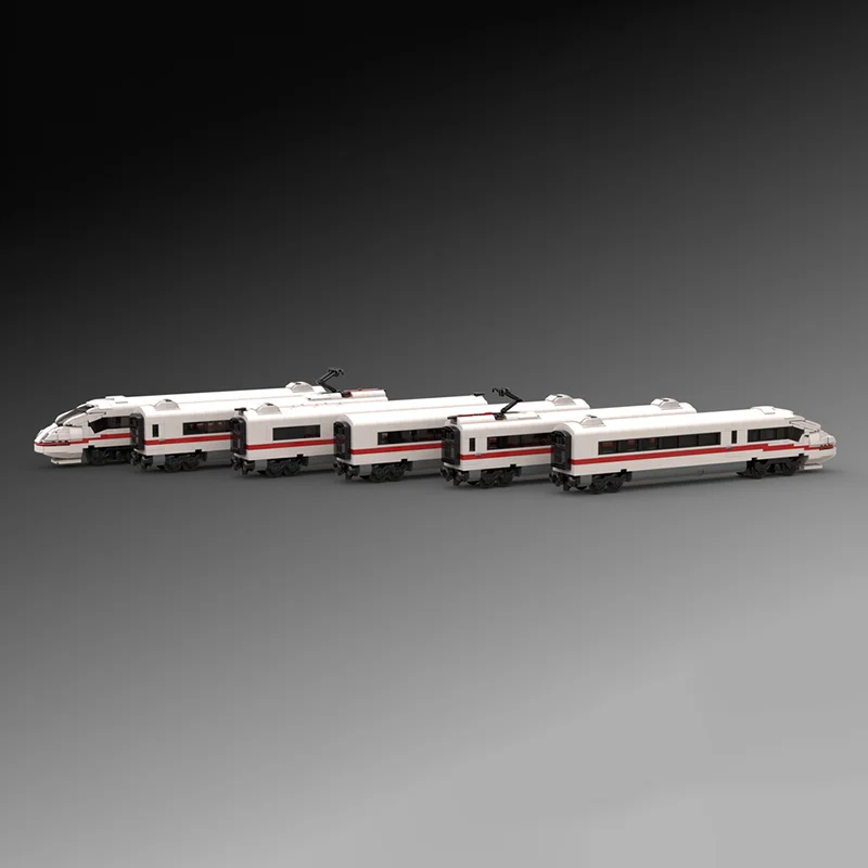 مدينة نموذج سيارة MOC قوالب بناء BR403 الألمانية عالية السرعة قطار وحدات التكنولوجيا الهدايا عطلة تجميع ألعاب أطفال البدلة