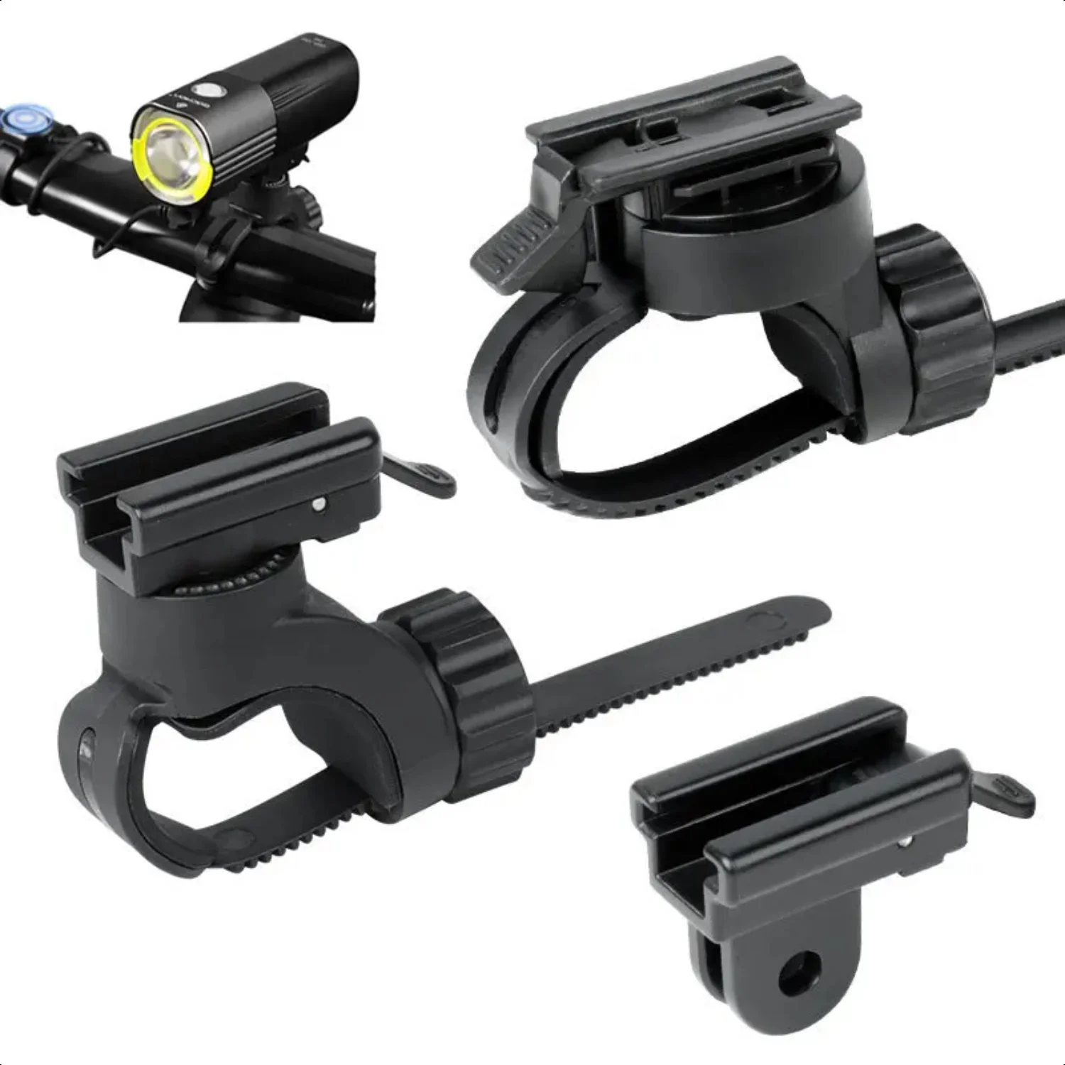 

H03/ H07 Bicycle Headlight Holder Front Lamp Buckle Quick Mount Release Helmet Adaptor Bracket Light Optional Accessories yoga