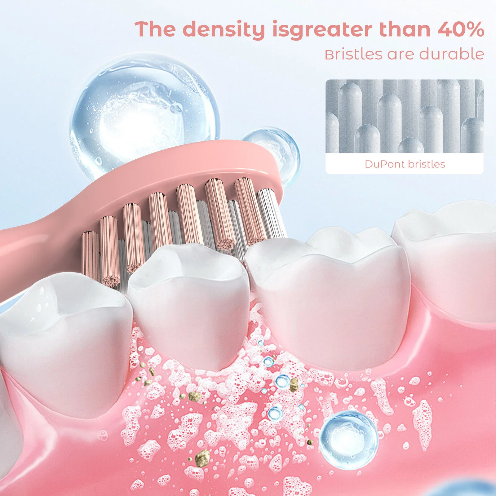 SEJOY Electric Sonic Tooth Brush for Adult USB Rechargeable Electric Toothbrush Washable with 7 pcs Replacement Heads