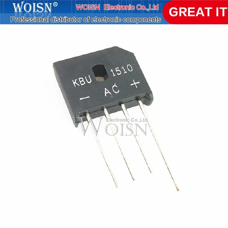 KBU1510 15A 1000V Induction Cooker Rectifier Bridge Flat Bridge Bridge Stack Rectifier