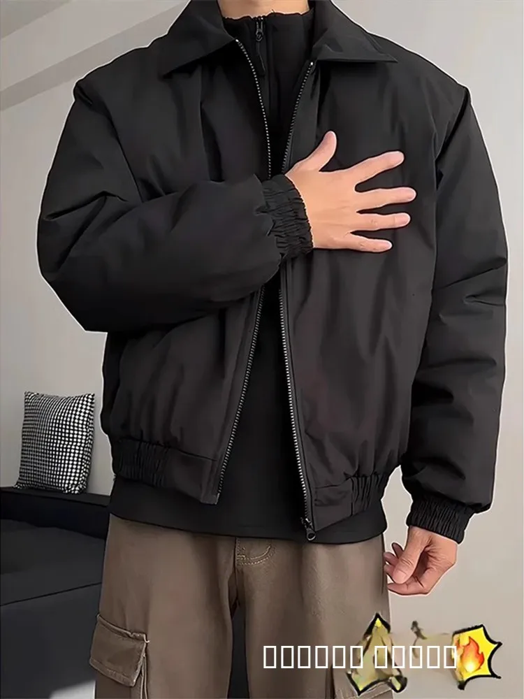 

Cleanfit Thiened Cotton Jaet oulder Padded Men's Winter Coat American Pilot Sle Long Sve Casual Warm Polyester