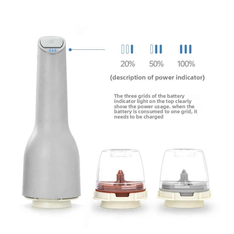 Fast card electric grinder, home kitchen handheld spice grinder USB charging 6