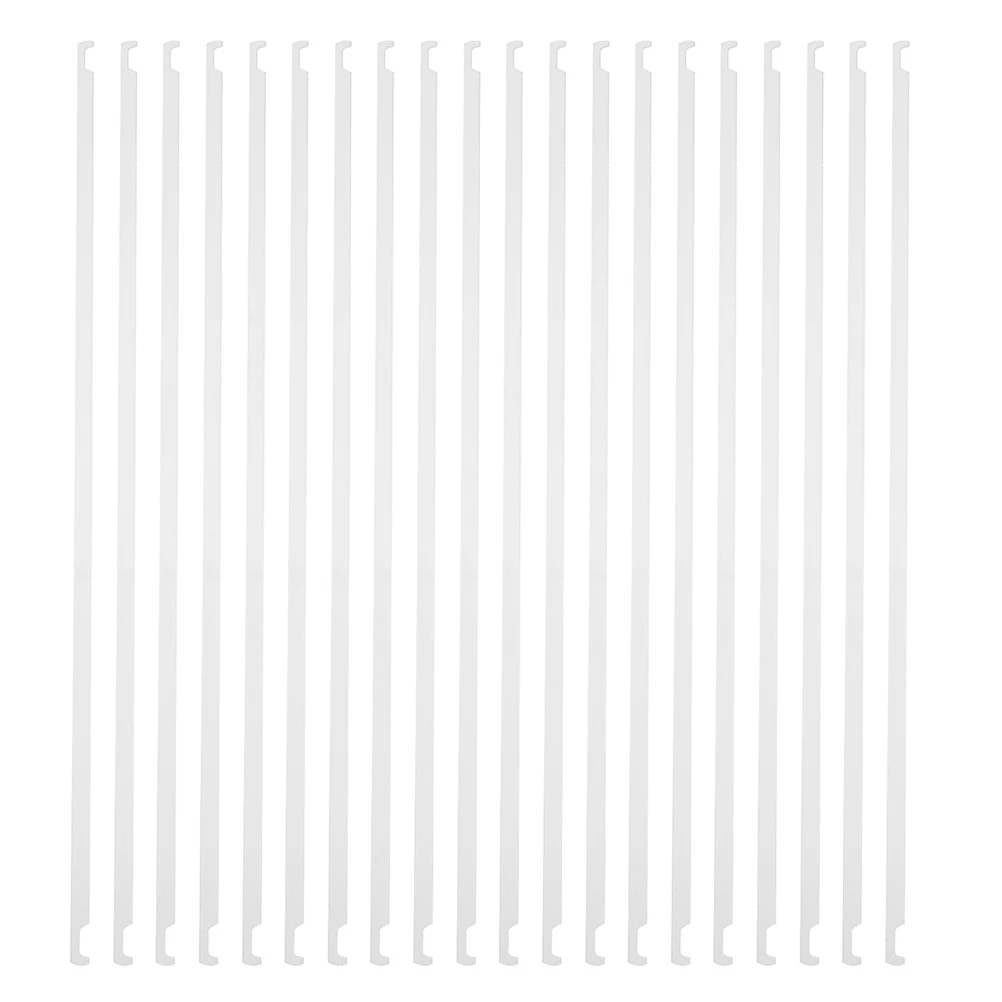 

20 Pcs Hanging Strips with Hook File Folder Bars Office Accessories Metal Rail Clips Dividers Iron Binders