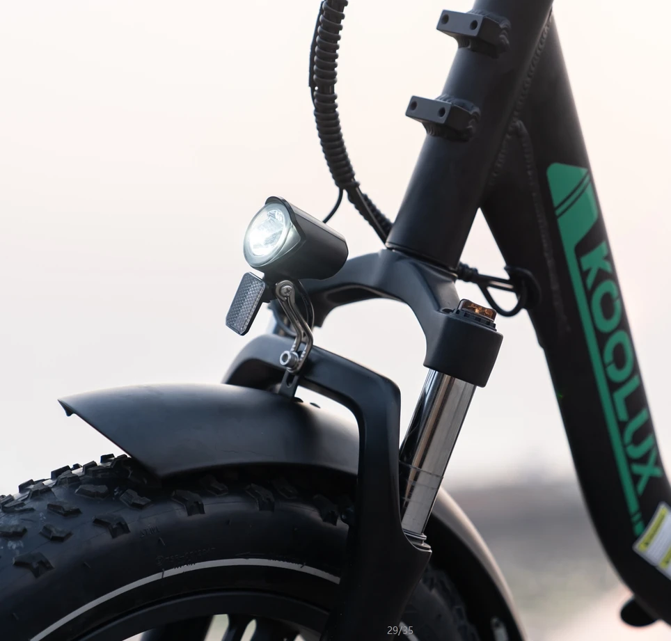 20 Inch Folding Fat Bike Electrique Bicicleta 500W 15.6Ah Rear Hub Motor Aluminum Alloy Frame Lithium Battery Power Supply