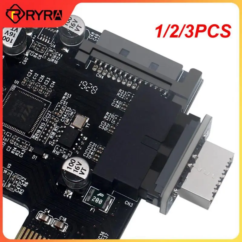 1/2/3PCS Motherboard Internal USB 3.0 20Pin/19P Header To Type-E A-Key USB 3.1 20 Pin Adapter For Type C Front Panel Chassis