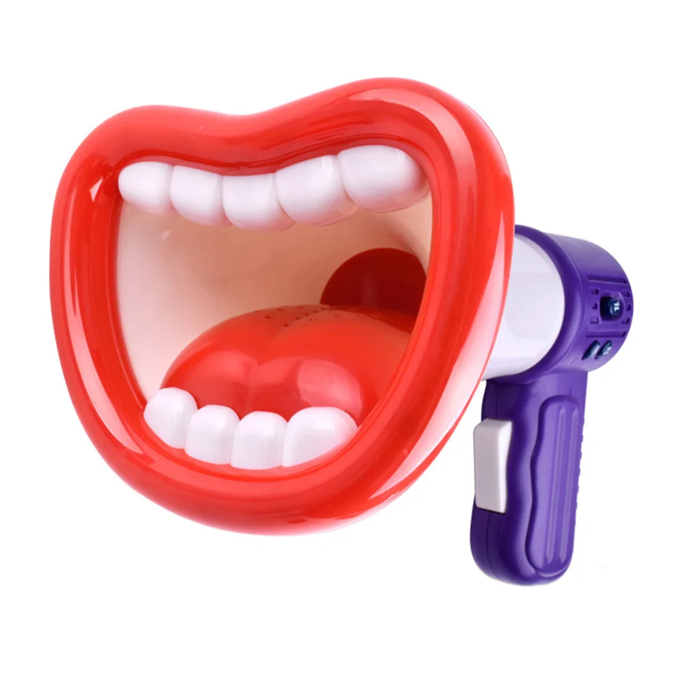 2022 New Big Mouth Funny Megaphone Recording Toy Kids Voice Changer Children Speaker Handheld Mic Vocal Toys