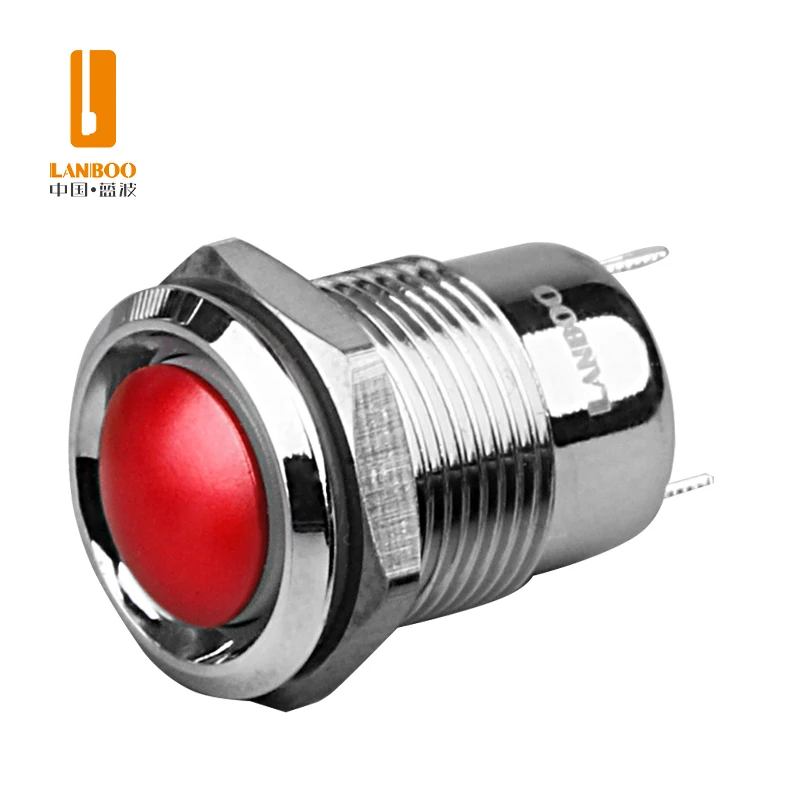 12mm Mini Metal Push Button Switch Head Button Red, Green, Blue, Yellow and Black Optional