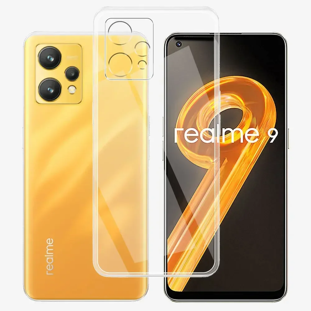 

For OPPO Realme 9 Pro Plus Case Clear Silicone Soft TPU Phone Cover For Realme 9 9i 4G Funda For Realme 9 Pro Transparent Coque