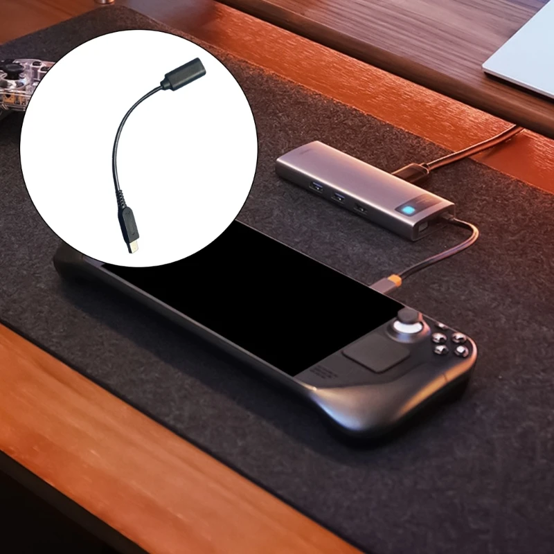 USB C إلى محول كابل الطاقة سلك شحن الحل لوحدة التحكم في الألعاب