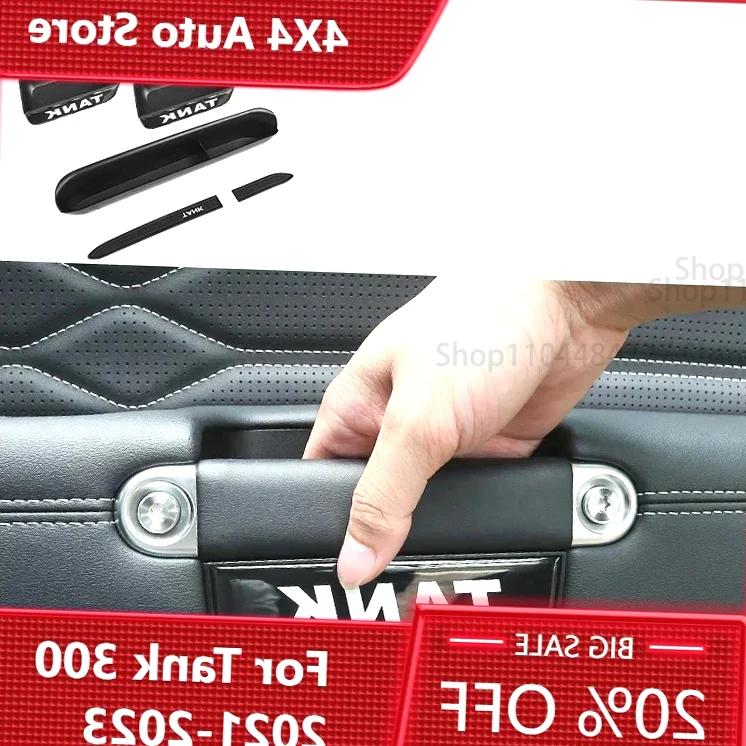 

Для WEY GWM Tank 300, Стайлинг автомобиля, дверная ручка, ящик для хранения, внутренний ABS, пассажирский отсек, автоаксессуары 2021 2022 2